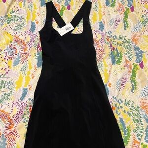 Outdoor Voices Cross Back Black Dress Medium